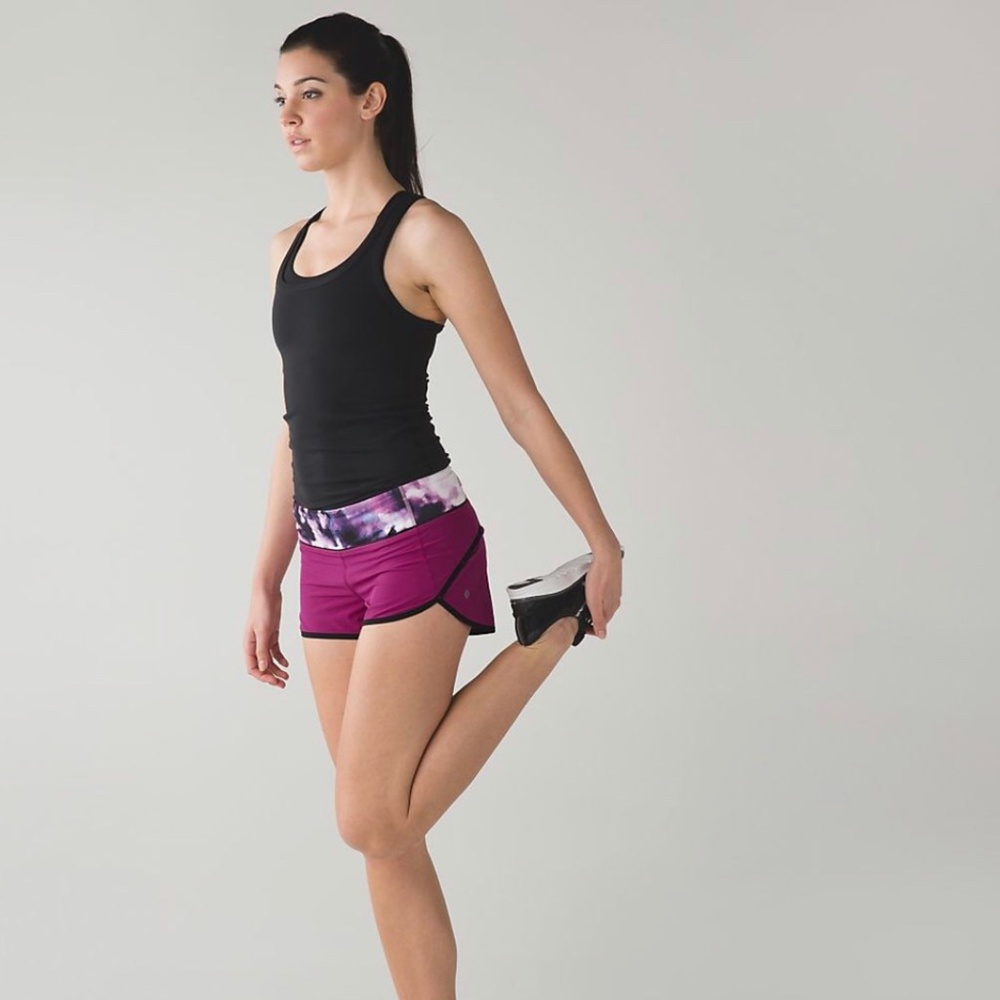 Rare Lululemon Speed Up Shorts Raspberry Pink Blooming Pixie